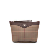 Vintage Check Canvas Clutch